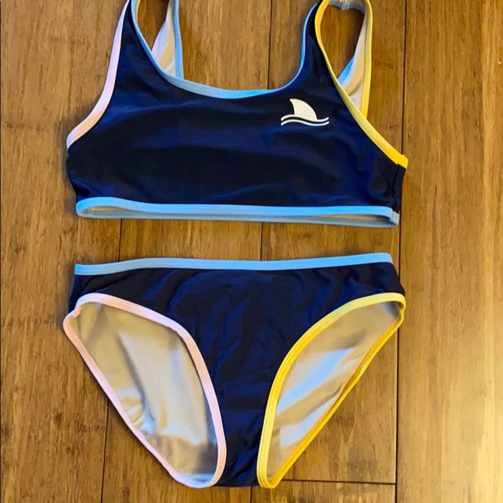 Old Navy Bikini - Like New w/blue & yellow trim